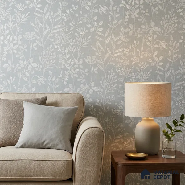 205001 | 10 Meter x 21 Inches Fabric Look Wallpaper - 57.37 Sq. Ft. | Minimum 10% wastage during installation