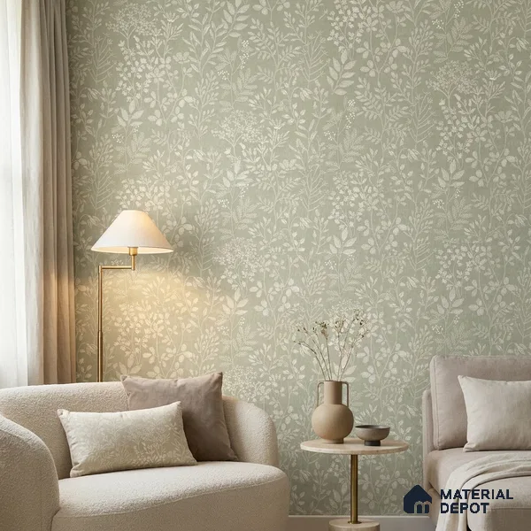 205003 | 10 Meter x 21 Inches Florals Look Wallpaper - 57.37 Sq. Ft. | Minimum 15% wastage during installation