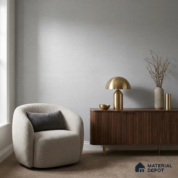 WP1363 | 9.5 Meter x 21 Inches Fabric Look Wallpaper - 55 Sq. Ft.  | Minimum 10% wastage during installation