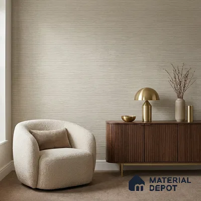 WP1364 | 9.5 Meter x 21 Inches Fabric Look Wallpaper - 55 Sq. Ft.  | Minimum 10% wastage during installation