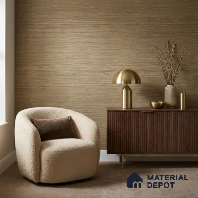 WP1365 | 9.5 Meter x 21 Inches Fabric Look Wallpaper - 55 Sq. Ft.  | Minimum 10% wastage during installation
