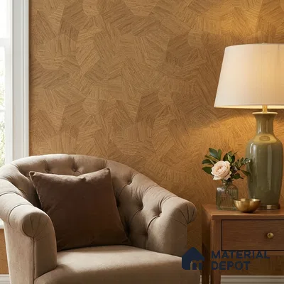 WP1352 | Brown Hatch Facets Textured Wallpaper - 9.5 Meter x 21 Inches, 55 Sq. Ft. (Min. 15% Wastage)