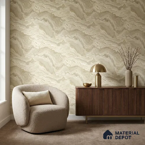 WP1308 | 9.5 Meter x 21 Inches Patterned Look Wallpaper - 55 Sq. Ft.  | Minimum 15% wastage during installation