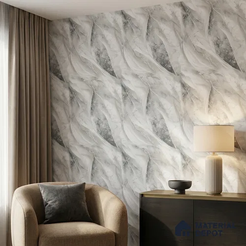 WP1302 | 9.5 Meter x 21 Inches Marble Look Wallpaper - 55 Sq. Ft. | Minimum 10% wastage during installation