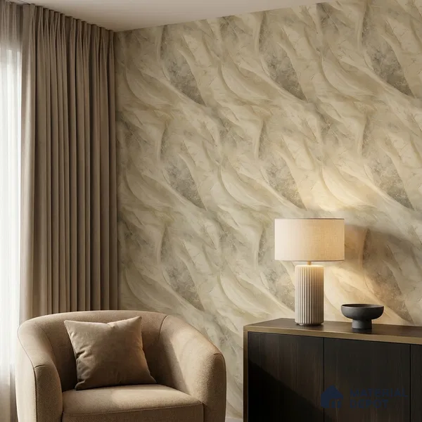 WP1304 | 9.5 Meter x 21 Inches Marble Look Wallpaper - 55 Sq. Ft. | Minimum 10% wastage during installation