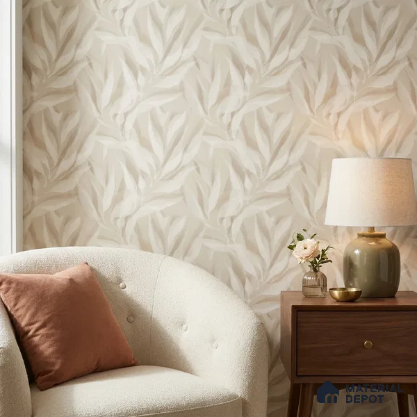 A76101 | 10 Meter x 21 Inches Florals Look Wallpaper - 57.37 Sq. Ft. | Minimum 15% wastage during installation
