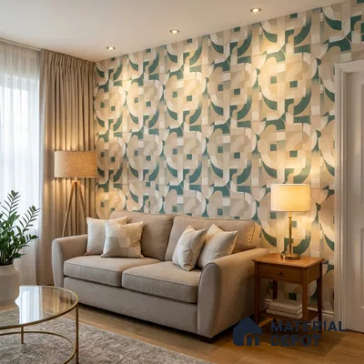 A76001 | 10 Meter x 21 Inches Abstract Look Wallpaper - 57.37 Sq. Ft. | Minimum 15% wastage during installation