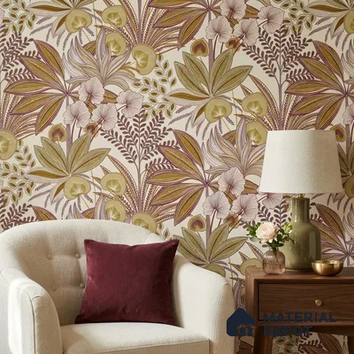 A69001 | 10 Meter x 21 Inches Florals Look Wallpaper - 57.37 Sq. Ft. | Minimum 15% wastage during installation
