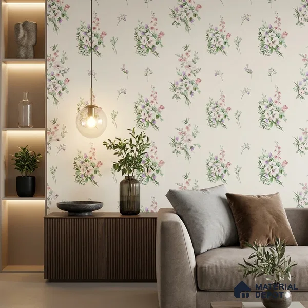 81403-2 | 5 Meter x 42 Inch Florals Look Wallpaper - 57 Sq. Ft.
