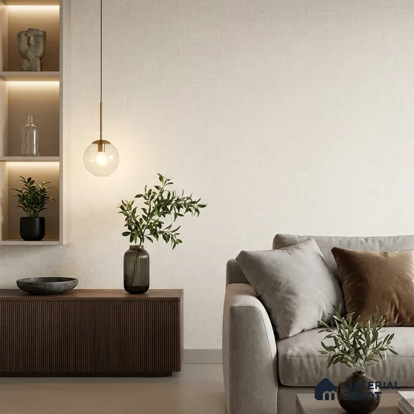 81401-2 | 5 Meter x 42 Inch  Fabric Look Wallpaper - 57 Sq. Ft.