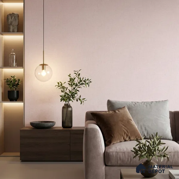 81401-3 | 5 Meter x 42 Inch  Fabric Look Wallpaper - 57 Sq. Ft.