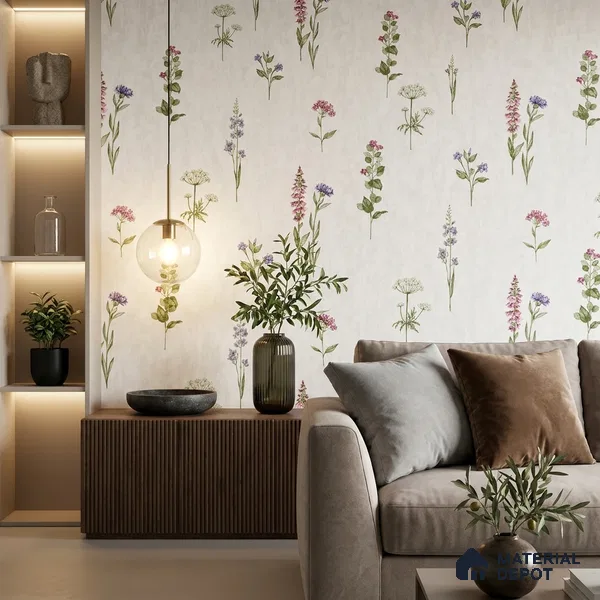 81399-1 | 5 Meter x 42 Inch  Florals Look Wallpaper - 57 Sq. Ft.