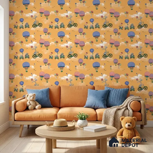 KD4001-2 | 10 Meter x 21 Inches Patterned Look Wallpaper - 57.41 Sq. Ft. | Minimum 15% wastage during installation