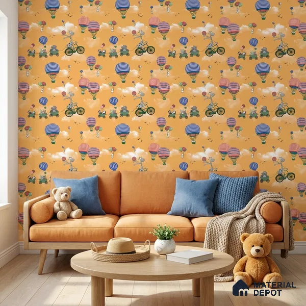 KD4001-2 | 10 Meter x 21 Inches Patterned Look Wallpaper - 57.41 Sq. Ft. | Minimum 15% wastage during installation