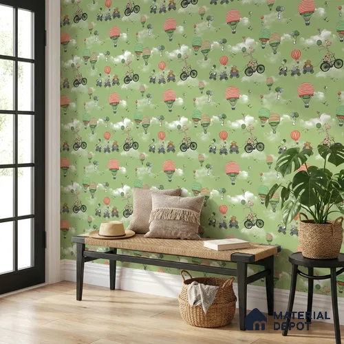 KD4001-3 | 10 Meter x 21 Inches Patterned Look Wallpaper - 57.41 Sq. Ft. | Minimum 15% wastage during installation