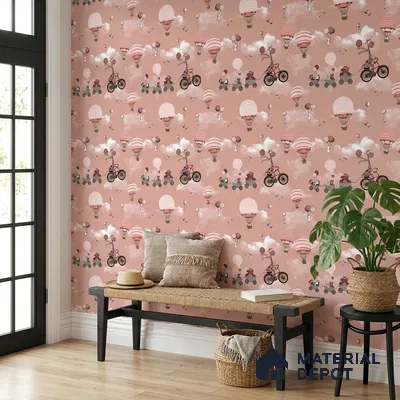 KD4001-5 | 10 Meter x 21 Inches Patterned Look Wallpaper - 57.41 Sq. Ft. | Minimum 15% wastage during installation