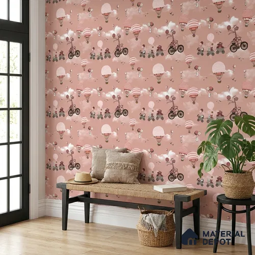 KD4001-5 | 10 Meter x 21 Inches Patterned Look Wallpaper - 57.41 Sq. Ft. | Minimum 15% wastage during installation