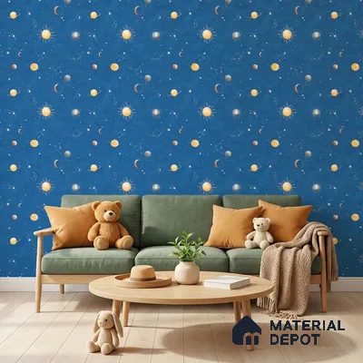 KD4011-3 | 10 Meter x 21 Inches Space Look Wallpaper - 57.41 Sq. Ft. | Minimum 15% wastage during installation