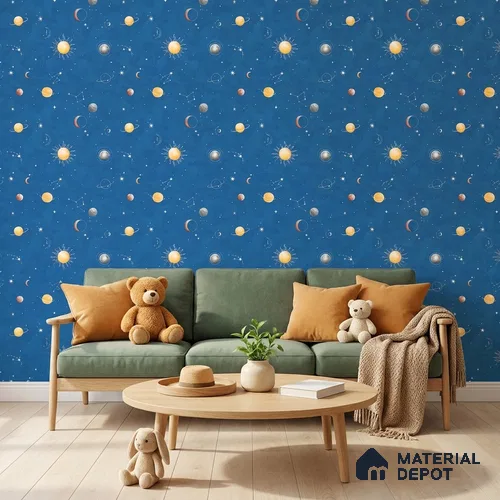 KD4011-3 | 10 Meter x 21 Inches Space Look Wallpaper - 57.41 Sq. Ft. | Minimum 15% wastage during installation