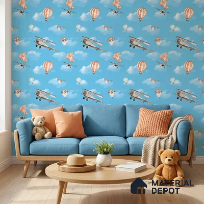 KD4012-1 | 10 Meter x 21 Inches Patterned Look Wallpaper - 57.41 Sq. Ft. | Minimum 15% wastage during installation