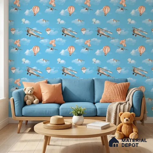 KD4012-1 | 10 Meter x 21 Inches Patterned Look Wallpaper - 57.41 Sq. Ft. | Minimum 15% wastage during installation