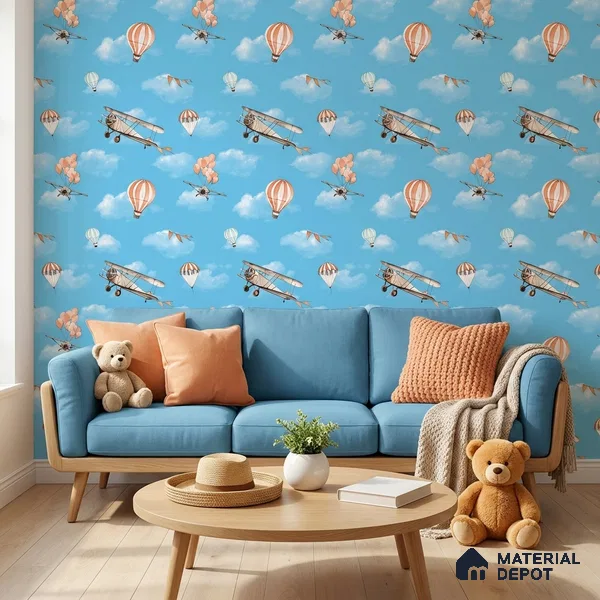 KD4012-1 | 10 Meter x 21 Inches Patterned Look Wallpaper - 57.41 Sq. Ft. | Minimum 15% wastage during installation