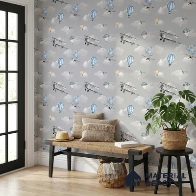 KD4012-4 | 10 Meter x 21 Inches Patterned Look Wallpaper - 57.41 Sq. Ft. | Minimum 15% wastage during installation
