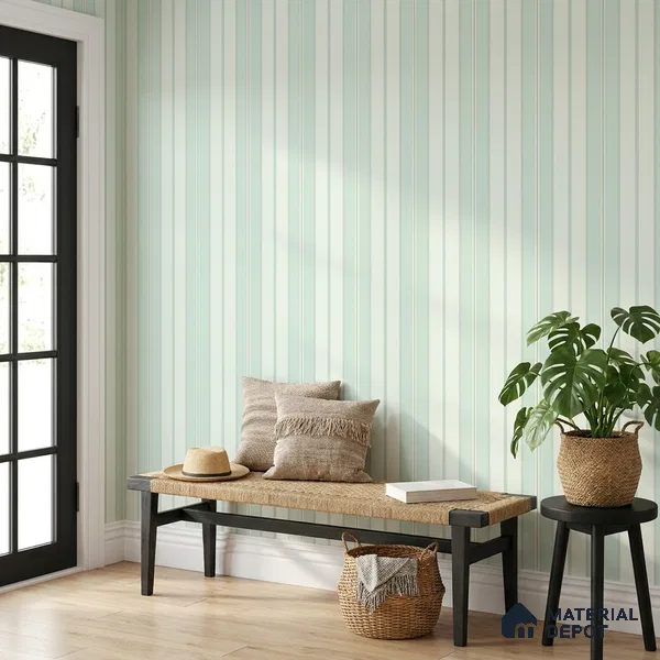 KD4014-2 | 10 Meter x 21 Inches Stripes Look Wallpaper - 57.41 Sq. Ft. | Minimum 15% wastage during installation