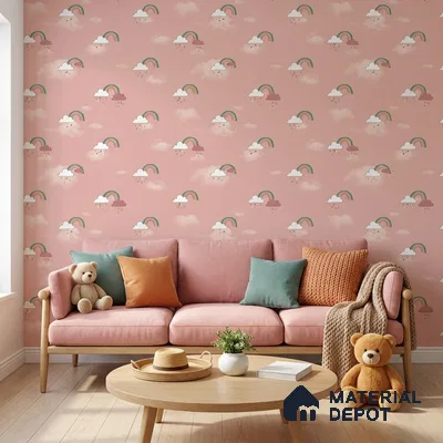 KD4030-1 | 10 Meter x 21 Inches Patterned Look Wallpaper - 57.41 Sq. Ft. | Minimum 15% wastage during installation