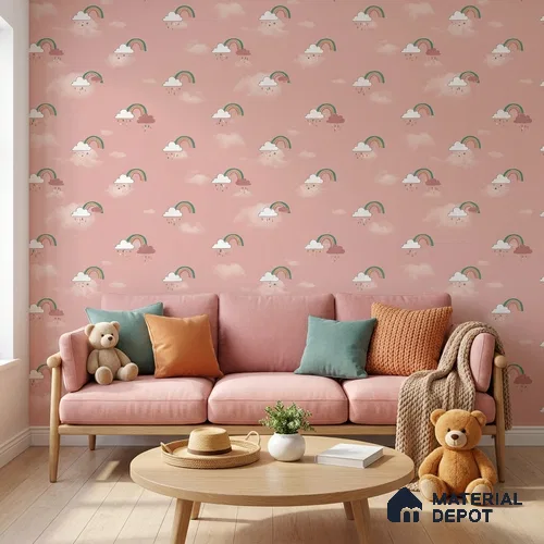 KD4030-1 | 10 Meter x 21 Inches Patterned Look Wallpaper - 57.41 Sq. Ft. | Minimum 15% wastage during installation