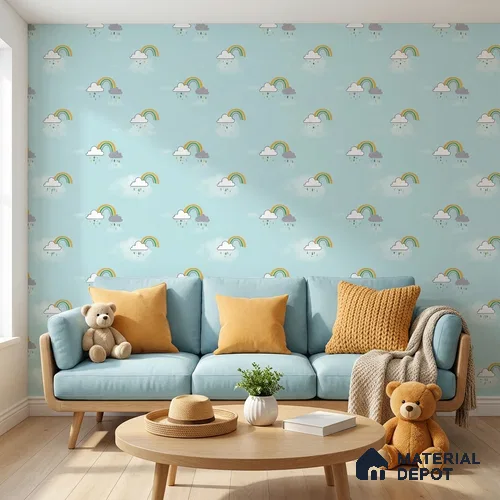 KD4030-2 | 10 Meter x 21 Inches Patterned Look Wallpaper - 57.41 Sq. Ft. | Minimum 15% wastage during installation