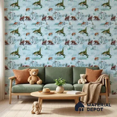 KD4080-1 | 10 Meter x 21 Inches Animal Print Look Wallpaper - 57.41 Sq. Ft. | Minimum 15% wastage during installation