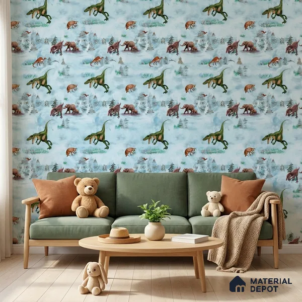 KD4080-1 | 10 Meter x 21 Inches Animal Print Look Wallpaper - 57.41 Sq. Ft. | Minimum 15% wastage during installation