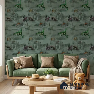 KD4080-3 | 10 Meter x 21 Inches Animal Print Look Wallpaper - 57.41 Sq. Ft. | Minimum 15% wastage during installation