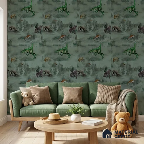 KD4080-3 | 10 Meter x 21 Inches Animal Print Look Wallpaper - 57.41 Sq. Ft. | Minimum 15% wastage during installation