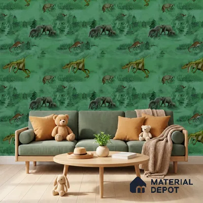 KD4080-4 | 10 Meter x 21 Inches Animal Print Look Wallpaper - 57.41 Sq. Ft. | Minimum 15% wastage during installation