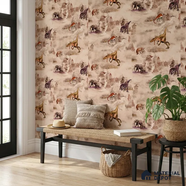 KD4080-5 | 10 Meter x 21 Inches Animal Print Look Wallpaper - 57.41 Sq. Ft. | Minimum 15% wastage during installation