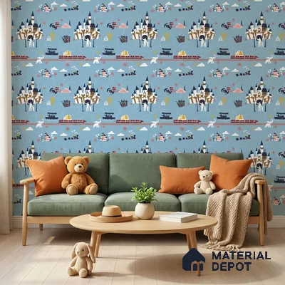 KD4090-1 | 10 Meter x 21 Inches Patterned Look Wallpaper - 57.41 Sq. Ft. | Minimum 15% wastage during installation