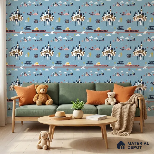 KD4090-1 | 10 Meter x 21 Inches Patterned Look Wallpaper - 57.41 Sq. Ft. | Minimum 15% wastage during installation