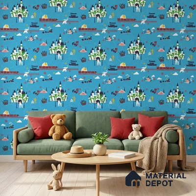KD4090-2 | 10 Meter x 21 Inches Patterned Look Wallpaper - 57.41 Sq. Ft. | Minimum 15% wastage during installation