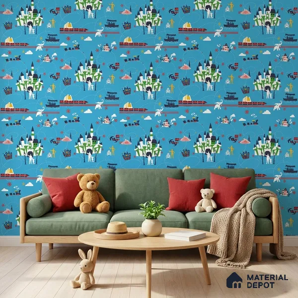 KD4090-2 | 10 Meter x 21 Inches Patterned Look Wallpaper - 57.41 Sq. Ft. | Minimum 15% wastage during installation