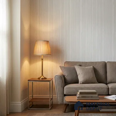 NPP682302 | 10 Meter x 21 Inches Stripes Look Wallpaper - 57.41 Sq. Ft. | Minimum 15% wastage during installation