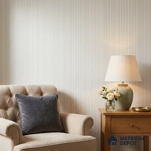 NPP684702 | 10 Meter x 21 Inches Stripes Look Wallpaper - 57.41 Sq. Ft. | Minimum 15% wastage during installation