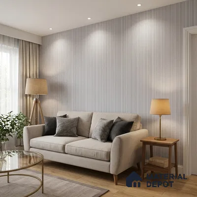 NPP684704 | 10 Meter x 21 Inches Stripes Look Wallpaper - 57.41 Sq. Ft. | Minimum 15% wastage during installation