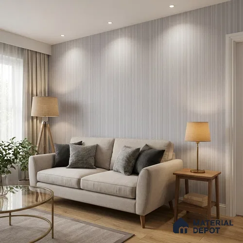 NPP684704 | 10 Meter x 21 Inches Stripes Look Wallpaper - 57.41 Sq. Ft. | Minimum 15% wastage during installation