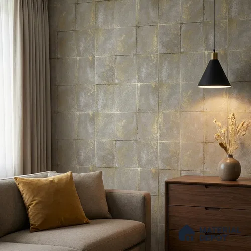 WK25-2504 | 10 Meter x 21 Inches Geometric Look Wallpaper - 57.41 Sq. Ft. | Minimum 15% wastage during installation