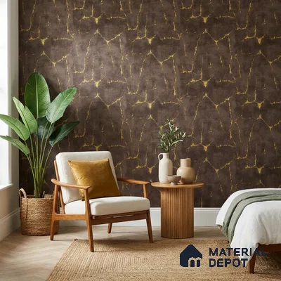 WK25-2508 | 10 Meter x 21 Inches Patterned Look Wallpaper - 57.41 Sq. Ft. | Minimum 15% wastage during installation