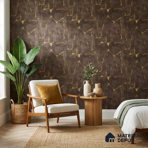 WK25-2508 | 10 Meter x 21 Inches Patterned Look Wallpaper - 57.41 Sq. Ft. | Minimum 15% wastage during installation