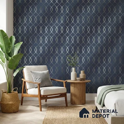 WK25-2513 | 10 Meter x 21 Inches Patterned Look Wallpaper - 57.41 Sq. Ft. | Minimum 15% wastage during installation