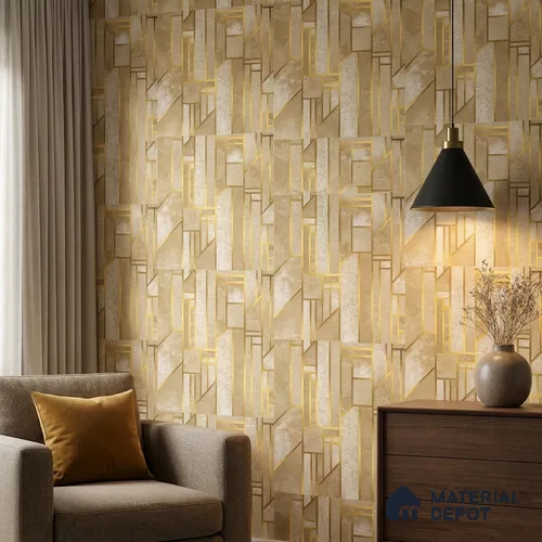 WK25-2515 | 10 Meter x 21 Inches Patterned Look Wallpaper - 57.41 Sq. Ft. | Minimum 15% wastage during installation